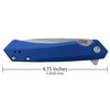 Case Cutlery Knife, Case Blue Anodized Aluminum Kinzua with Spear S35VN Blade 64660